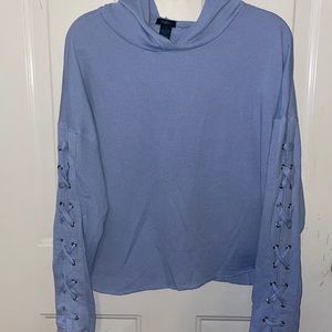 Blue/Purple Women’s Rue 21 Cropped Hoodie